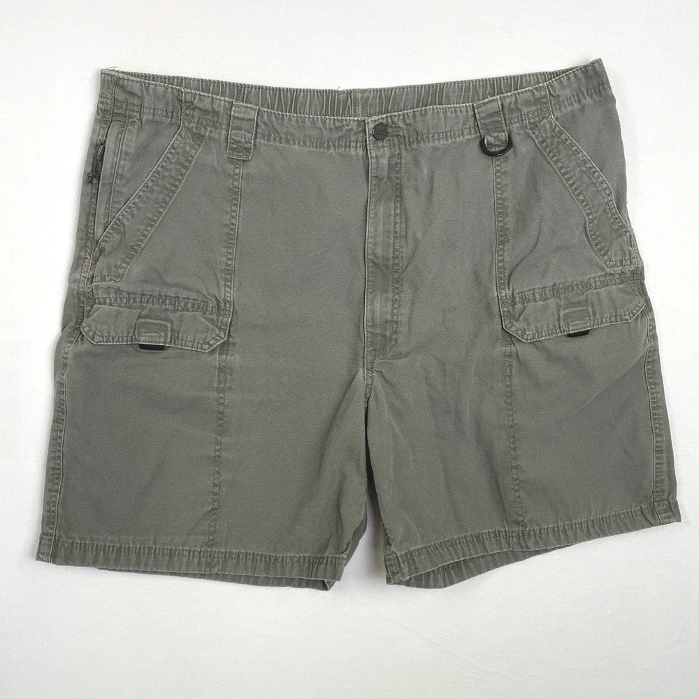 Wrangler‎ Authentic Issue Cargo Shorts Men 44* Olive Green Utility Outdoor